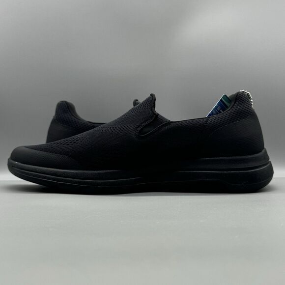 SKECHERS MEN GO WALK SLIP-ON WALKING SHOE SIZE 11 BLACK LIGHTWEIGHT CASUAL - Picture 6 of 12